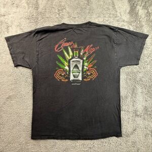 Hornitos Tequila Cinco de Mayo Mens M Black Faded Crew Neck T-Shirt Drink Smart